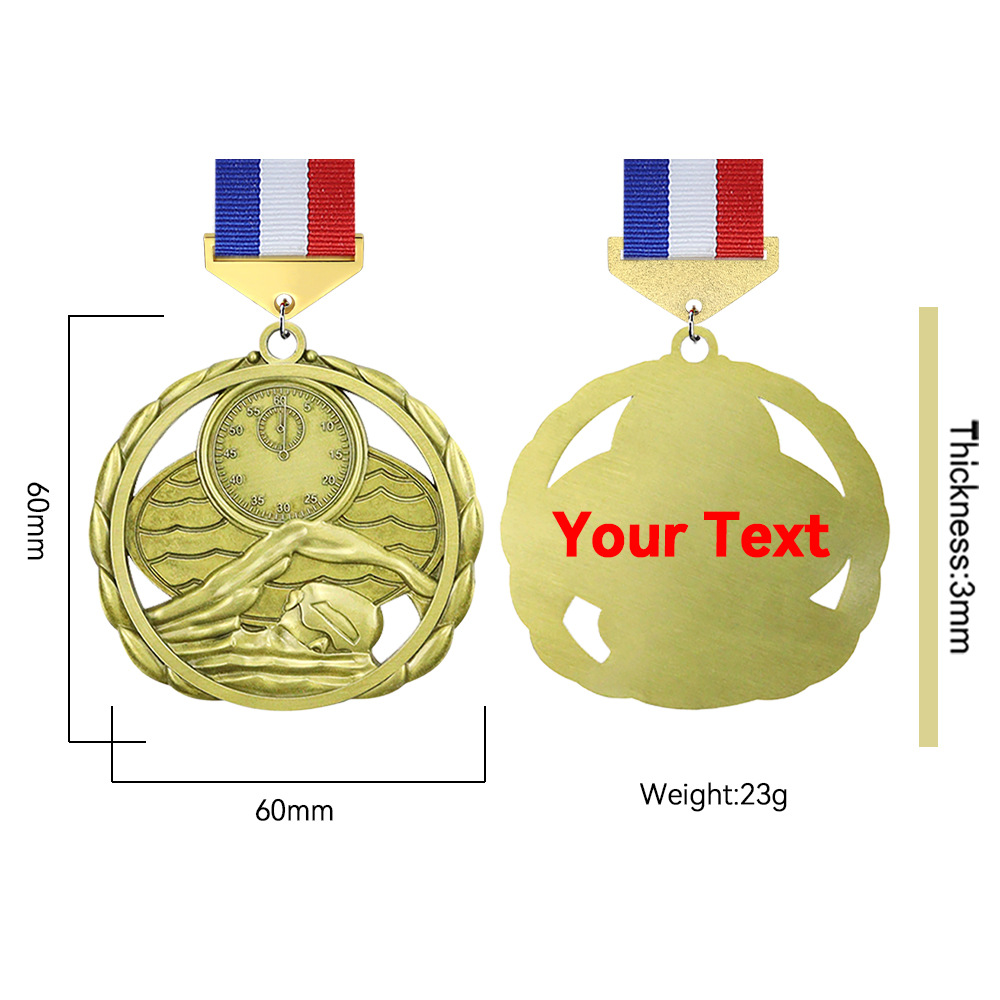 Wholesale Cut outs Design Swimming Medals - Image 2